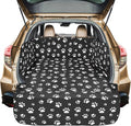 SUV Cargo Liner for Dogs with Side Flaps, Large (54" x 93") Water Resistant Trunk Cover, Non-Slip Pet Area Protector with Bumper Flap, Universal Fit for SUVs Sedans Vans, Paw Print
