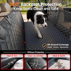 Doglike Dog Car Seat Cover for Back Seat 【650LBS+ Strongest Support Hard Bottom Extender for Heavy-Duty Dogs, Dog Hammock with Detachable Mat, Waterproof Pet Seat Protector for Sedan/SUV/Small Truck