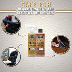 Leather Cleaning And Conditioning Kit With Storage Bag Total Interior Cleaner Microfiber Towels And Applicators Giftable Car And Home Care Set