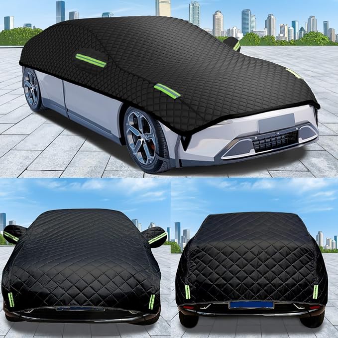 Hail Protector Car Cover for Land Rover Range Rover Evoque (L551) (2019-2026),Hail Car Cover Thickened Anti-Hail Half Protection,Waterproof All Weather,Sun-Resistant Scratchproof ze42