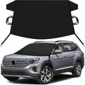 Car Snow Cover Compatible for Volkswagen Atlas | Windshield Cover for Ice and Snow with S-Hook Straps | Heavy-Duty 600D Oxford Winter Car Cover, Waterproof & Anti-Slip