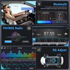 8Core 6G 128G Android Car Stereo for VW Passat Golf MK5 MK6 Jetta T5 EOS Polo Touran Seat Sharan Wireless Carplay Android Auto, 7'' Touchscreen Stereo with GPS Bluetooth WiFi FM/RDS DSP Rear Camera