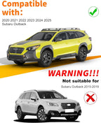 Low-Profile Window Rain Guard for Subaru Outback 2020 2021 2022 2023 2024 2025 Side Window Visors Extra-Thick Vent Visor Window Deflectors Vent Shades Car Accessories