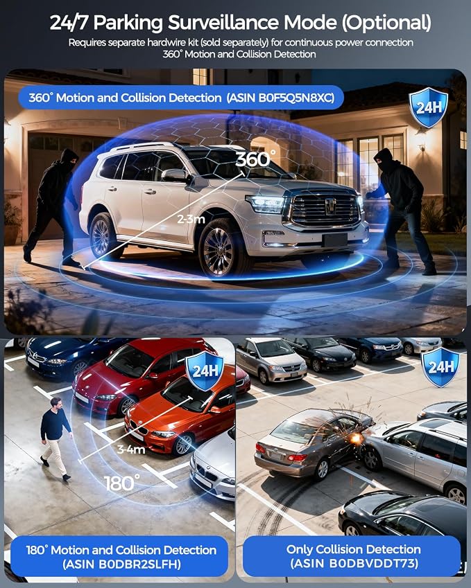 V100 4K Dash Cam Front and Rear, Free 64GB Card Dashcam Car Camera | 4" Touch Screen, STARVIS 2 Night Vision, GPS, 5G WiFi up to 20MB/s, Voice Control, 24H Parking Mode, G-Sensor Loop Recording