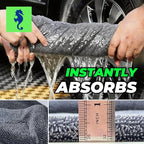 1-Pack Double-Sided Microfiber Towels for Cars Gray 26.8 x 32.3 in | Dual-Sided Design, Ultra Absorbent, Scratch-Free, Streak-Free Finish, Machine Washable