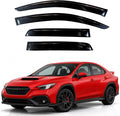 KPY Rain Guards Fit for 2022-2026 Subaru WRX, Out-Channel Window Visors Vent Wind Deflectors 4PC, Car Accessories for 22-26 WRX
