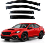 KPY Rain Guards Fit for 2022-2026 Subaru WRX, Out-Channel Window Visors Vent Wind Deflectors 4PC, Car Accessories for 22-26 WRX