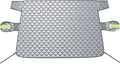 Windshield Snow Cover for Winter - Custom Fit Graphene Car Windshield Cover Outside for Ice, Snow & Hail Protection | Frost Guard with Storage Bag for SUV and Sedan (Medium+)