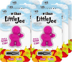 Little Joe 96404-6PK Fruit Scent Car Air Freshener Vent Clip, Fights Odors for up to 45 Days, Long-Lasting Freshness, Cute Car Odor Eliminator, Pack of 6