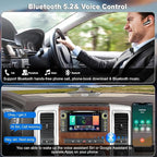 Car Radio Stereo with CD/DVD Player for Dodge RAM 1500 2500 3500 (2009-2012), for Jeep Wrangle/Unlimited (2007-2015),7 Inch Head Unit with CarPlay & Android Auto,Bluetooth & GPS Navigation