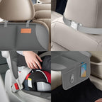 2-Pack in Gift Box Car Seat Protector, Heavy-Duty Cushion for Child Seats with Extra Padding & Anti-Slip Backing, Storage Mesh Pockets for Car, SUV, Truck (Dark Gray)