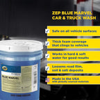 Blue Marvel Car and Truck Wash - 5 Gallon (1 Unit) 35635 - Ultra Concentrated High Foam, Provides Complete Coverage Without Damaging Paint