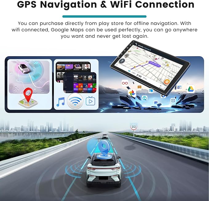 2+64G Car Radio for Toyota Corolla 2017 2018 2019 Wireless Carplay Android Auto, 9 inch Touch Screen for Corolla Car Stereo with Bluetooth 5GHz WiFi GPS Navigation FM RDS SWC + Backup Camera