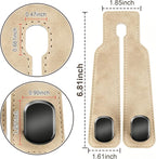 SUKIPIN Car Hooks, Car Seat Headrest Hooks for Purses and Bags 4-Pack Beige | Car Accessories for Women, Solid Durable Construction, Quick Tool-free Mounting, Universal Fit for Most Vehicle Headrests