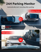 F9 Lite 4K Dash Cam Front, ADAS, Built-in WiFi APP Control Dash Camera for Cars, 2160P UHD Mini Car Dash Cam with GPS, Night Vision, G-Sensor, 24H Parking Monitor (SD Card Not Included)