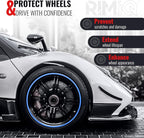PROTECTiQ PRO Universal Rim Protection Trim - Ultimate Curb Rash Guard with Award-Winning Patented Design and Premium 3M Tape - Fits Up to 4X 24 Wheels, Cars, Trucks, SUVs