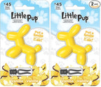 Little Pup 96602 Vanilla Scent, Car Air Freshener, Clips to A/C Air Vent, Alcohol-Free Fragrance Oil, Non-Hazardous and Non-Toxic Plastic, Set of 1 (Pack of 2)