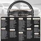 Car Steering Wheel Cover Universal Standard Size 14.5-15 inch, Black and Beige Microfiber Leather