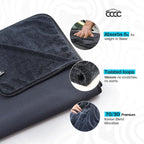 Crystal Clean XL (28x36) Car Drying Towel - 70/30 Korean Blend Car Towel with Double Twisted Loop, Professional Detailing Towel for Car Detailers - Quick Dry, Paint Safe & Swirl-Free