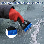 Snow Brush and Ice Scrapers for Car Windshield,Ice Scraper for Freezer,35" Extendable Snow Scraper,Detachable Snow Removal Tool with Ergonomic Foam Grip for Car SUV and Truck (Blue)