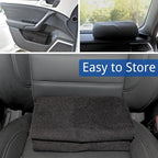 Waterproof Car Seat Cover for Front Seats, Protector for Cars SUVs Trucks, Sweat Towel Seat Covers Bucket for Gym,Workout,Beach,Hiking,Running (Black, 1PC)