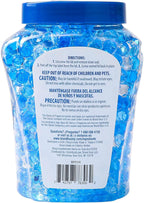 Fraganzia Crystal Beads Air Freshener Twin Pack, Long Lasting Room Deodorizer and Odor Eliminator Gel Beads for Home, Car, or Office, Morning Sky Scent, 24 Fl Oz - 6 Pack