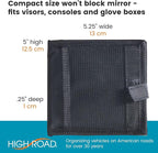 Car Registration and Insurance Card Holder for Sun Visor, Glove Box or Console with 2 Clear Hidden Car Document Pockets