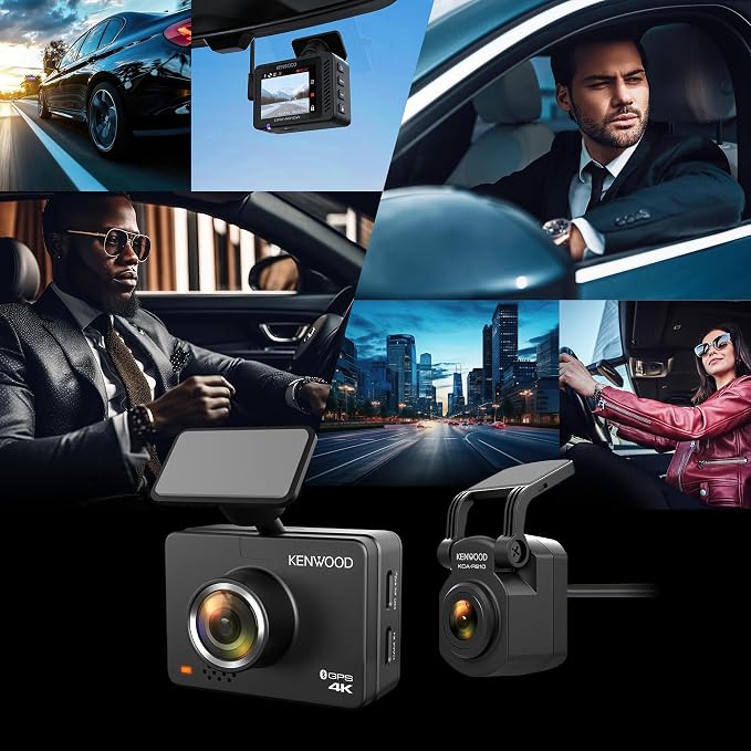 Kenwood DRVA610WDP GPS Integrated Dashboard Camera Front & Rear Camera Package