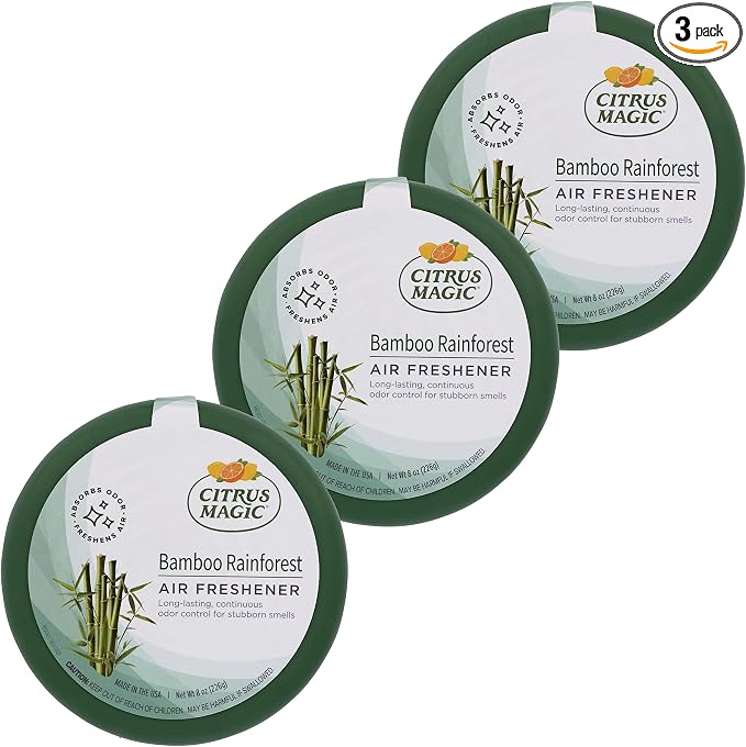 Solid Air Freshener, Pack of 3, Bamboo Rainforest
