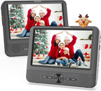 7.5 Inch Dual Car DVD Player, Portable Headrest Video Player for Car with 5 Hours Rechargeable Battery, Last Memory, AV Out/in, Support USB/SD/Sync TV, All Regions (1 Player+1 LCD Screen)
