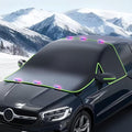 Windshield Snow Cover - Car Windshield Cover for Ice and Snow,Automotive Magnetic Windshield Frost Cover with Side Window and Mirror Protector for Winter Use