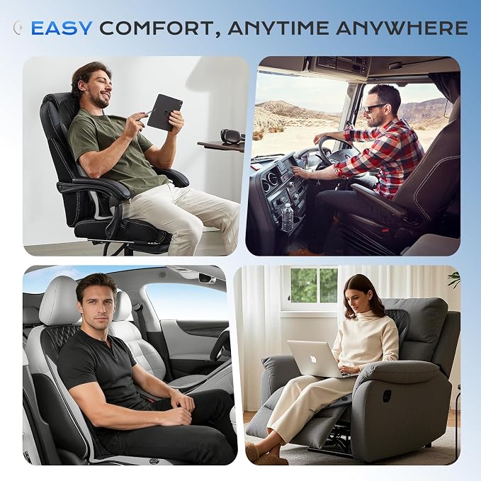 Coverado Cooling Car Seat Cover, Ventilated Seat Cushion with 3-Speed Adjustable Airflow, Gray Breathable Universal Seat Pad for Car SUV Truck Van