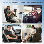 Coverado Cooling Car Seat Cover, Ventilated Seat Cushion with 3-Speed Adjustable Airflow, Gray Breathable Universal Seat Pad for Car SUV Truck Van