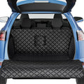 SUV Cargo Liner for Dogs, PU Leather Waterproof Pet Cargo Cover for SUVs Sedans Vans with Bumper Flap Protector, Scrachproof Non-Slip Large Size Dog Seat Mat Universal Fit
