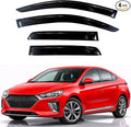 KPY Rain Guards Fit for 2017-2022 Hyundai Ioniq Hybrid, Out-Channel Window Visors Vent Wind Deflectors 4PC, Car Accessories for 17-22 Ioniq Hybrid