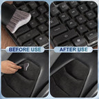 2 PCS Car Interior Detailing Brush, Auto Car Dusting Brushes, Soft Bristles Duster Removal Cleaning Tool for Dashboard Interior, Exterior, Skylight, Leather, Dust Brush, Dark Gray