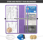Car Registration and Insurance Holder,PU Leather Car Glove Box Organizer Car Document Holder for ID,Driver's License,Universal Car Organizer Car Accessories for Women/Men