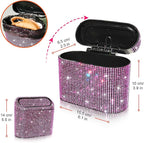 Car Trash Can with Lid, Mini Auto Dustbin Garbage Can, Car Accessories for Interior, Vehicle Can Garbage Bin with 30pcs Trash Bags, Multipurpose Organizers for Home, Office, Cars, SUV, Truck