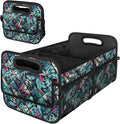 Car Trunk Organizer for SUV, Car Organizers and Storage with Reinforced Handles, Car Accessories for Women/Men 50L Waterproof Polyester Trunk Organizer(Medium, Leaves)