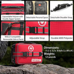 401 Pieces First Aid Kit with 2 Chest Seals & Israeli Bandage -Waterproof, Expandable Trauma Bag for Home, Car, Camping, Outdoor Emergency (Labeled Compartments, MOLLE Mountable)