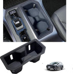 Cup Holder Insert for Toyota RAV4 2026 Accessories Center Console Silicone Cup Holder Drink Holder Organizer Non-Slip Noise-Free Cupholder Coaster Protector for RAV4 Black