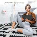 Cute Pink iPhone 17/17E Car Carplay Charger Cable for iPhone 17/16/15, 15/16/17 Pro Max 15 16 Plus Charging cable, USB A to USB C for iPad 10th Gen iPad Pro, Air 5th 4th Mini 6th Replacement (3.3 FT)