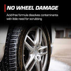 Wheel Clean - All Wheel Cleaner & Brake Dust Remover - High-Performance Car Care, Spray on and Dissolve Grime - Acid-Free Formula for Tires - 16 oz.