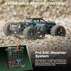 1:18 Scale RC Truck 18859E, 4X4 Off-Road Vehicle with Speeds up to 36km/h, Hobby Grade 2.4GHz Remote Control, Water-Resistant Electronics, Two 7.4V Li-Po Batteries for Extended Playtime