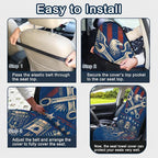 Car Seat Towel Cover 2 Pack for Front Seats, Sweat Absorbent Car Seat Protector with Non-Slip Backing, Waterproof Towel Car Seat Covers for Runners, Gym, Swimming, Beach, Eagle Gear