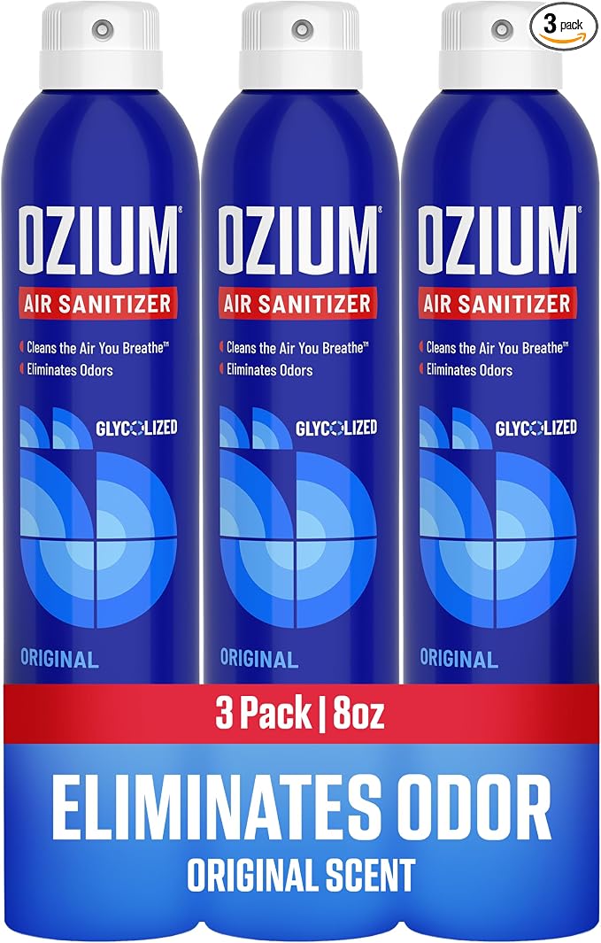 8 Oz. Air Sanitizer & Odor Eliminator for Homes, Cars, Offices and More, Original Scent - 3 Pack