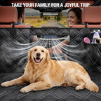 Truck Back Seat Extender for Dogs – Waterproof Full Size Pickup Pet Seat Cover with Door Protection, Hard Bottom Holds 420 lbs Dog Hammock for F150, RAM 1500 & More
