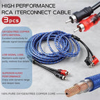 0 Gauge Dual Amp Wiring Kit Make Connections and Bring Power to Your Radio,Subwoofers and Speakers