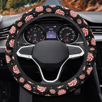 Christmas Car Steering Wheel Cover Sweat Absorption Safe Driving | Candy Print, Sweat Absorbing Non-slip Steering Wheel Protection, Elastic Flexible Universal 14 to 15 inch