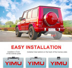 Backup Camera System with License Plate Backup Reverse Camera, Easy Installation, Plug & Play, DIY Guide Lines, 150° Wide Angle, Night Vision, IP69K Waterproof, Optional Dual Bracket K4302
